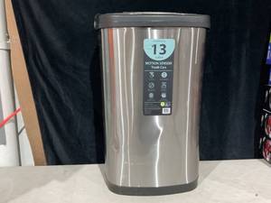 lot 729 image: Nine Stars 13.2 Gallon Trash Can, Motion Sensor Kitchen Trash Can, Stainless Steel