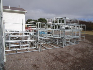 lot 11 image: Large Lot of Angle Iron Shipping Crates