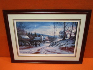 lot 48 image: Terry Redlin Coming Home Signed & Numbered 20152400 Image Size 14x24 (sun faded)