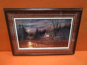 lot 50 image: Terry Redlin Quiet of The Evening Signed & Numbered 30204800 Image Size 14x24