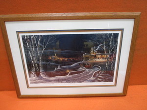 lot 55 image: Terry Redlin Family Traditions Signed Open Edition Image Size 14x24