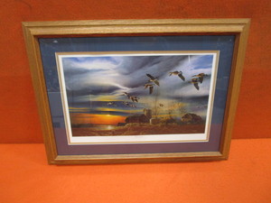lot 56 image: Terry Redlin Silent Sunset Open Edition Image Size 10 12x18