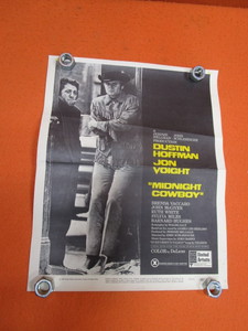 lot 105 image: Vintage Midnight Cowboy Movie Poster 14x17