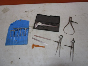 lot 18 image: Inside Micrometer Set, Caliper & Machinist Items