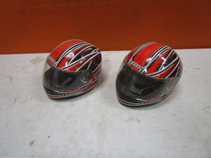 lot 44-C image: (2) Youth Helmets Size Medium