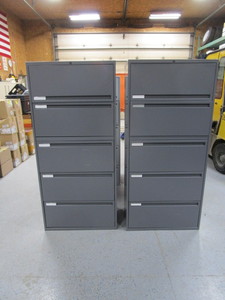 lot 30 image: (2) Lateral File Cabinets 30x18x65 (make excellent shopgarage storage)