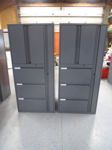 lot 38 image: (2) Multi Compartment ShopGarage Cabinets 24x30x65