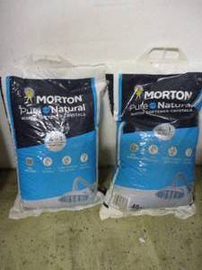 2 40lb bags of Morton Pure and Natu...