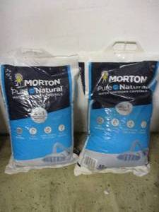 2 40lb bags of Morton Pure and Natu...