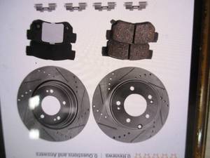 Rear brake disc and pad kit JBR1337...