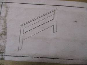 Black Flat King size headboard...