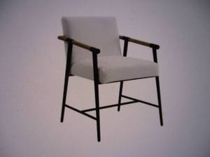Parker fabric dining chair. White...
