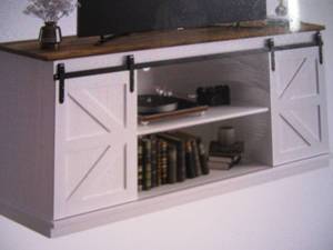 TV stand with storage cabinets and ...