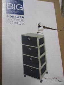 4 drawer storage tower 38.3 x 17.7...