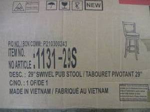 29 swivel pub stool...