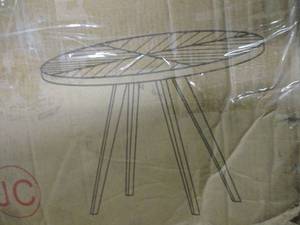 45 round dining table. Oak finish ...