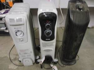 2 space heaters and a fan...