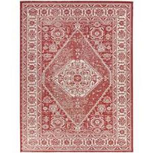 lot 11 image: Hampton Bay Red 6 ft. x 9 ft. Medallion IndoorOutdoor Area Rug  Customer Returns See Pictures