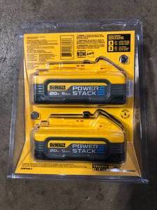 lot 7 image: DEWALT POWERSTACK 20V Lithium-Ion 5.0Ah Battery Pack (2 Pack) Customer Returns See Pictures