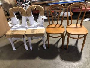 lot 15 image: Lot of MODWAY Eon Walnut Dining Side Chair Customer Returns See Pictures