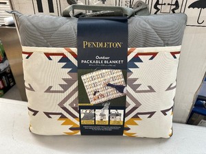 lot 42 image: Pendleton Reversible Aztec Packable Blanket 60X72 Avra Valley Teal