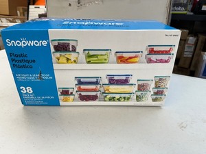 lot 188 image: New Open Box Snapware 38 Piece Tupperware Set