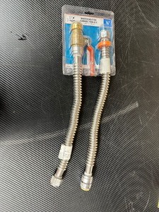 lot 118 image: Shark Bite Max 34 in. Push-to-Connect x 34 in. FIP Corrugated Stainless Steel Water Heater Connection Kit