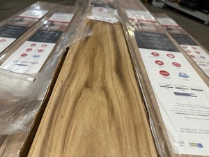 lot 21 image: 8 Boxes Mohawk Home Millport Hickory Waterproof Laminate 12mm Thick Plank With 2mm Attached  145 Sqft