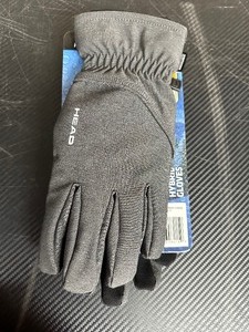 lot 74 image: New Mens Head Hybrid Winter Gloves With Touchscreen  Waterproof  Windproof - Gray Size Large