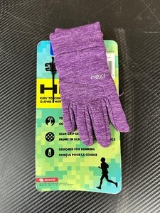 lot 204 image: New Head Kids Running Gloves With Touchscreen - Size L  Large  Violet Purple