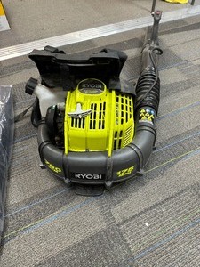 lot 299 image: Ryobi Backpack Leaf Blower - 2 Stoke Gas - Motor Pulls Free - Untested Further