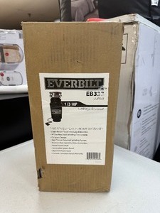 lot 108 image: New Everbilt EB333 13 HP Continuous Feed Garbage Disposal with Stainless Steel Sink Flange and Attached Power Cord