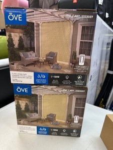 lot 286 image: 2 Boxes of Ove Waterfall String Lights, 1 Box Complete Like New, 2nd box missing Remote and not all lights work