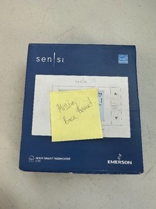 lot 251 image: Emerson Sensi Smart Thermostat - Open Box Like New But Missing Back Wall Plate Model ST55