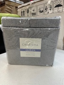 lot 189 image: New Charisma Microfiber 6 Piece Sheet Set - Gray  Queen