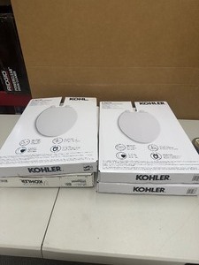 lot 115 image: 4 New Kohler Layne Quick Release Slow Close Elongated Toilet Seats - With Antimicrobial