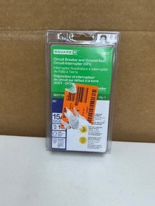 lot 133 image: Square D Circuit Breaker QO Qwik-Gard 15 Amp One-Pole GFCI, Visi-Trip Indicator