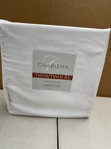 lot 272 image: New Charisma 4 Piece Microfiber Sheet Set Twin  Twin XL White