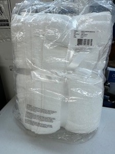 lot 268 image: New 2 Pack Charisma Luxuriously Plush Towels 100% Hygrocotton Towel Set, -  White   - Retail $29.99