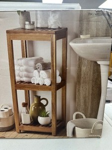 lot 88 image: Mesa 3 Tier Acacia Storage Tower  Shelf 1619123