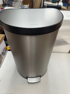 lot 92 image: New Kohler 45L Stainless Steel Semi-Round Step Trash Can