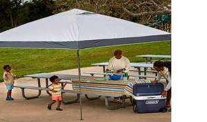 lot 259 image: New Coleman 13 ft x 13 ft Oasis II Pop Up Canopy Shelter Retail $219.99