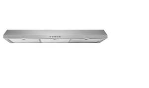 lot 302 image: Vissani Caprelo 36 in. 320 CFM Convertible Under Cabinet Range Hood in Stainless Steel with LED Lighting and Charcoal Filter