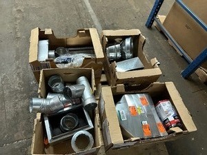 lot 332 image: Large Lot of HVAC Supplies, Duct Fittings  Vent Fittings Etc