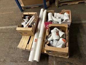 lot 333 image: Large Lot of Plumbing PVC Pipe Fittings  PVC Pipe