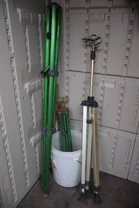 lot 64 image: (3) Lawn & Garden Extension Sprinklers (5) Ground Sprinklers...