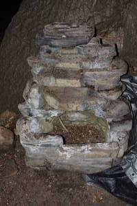 lot 69 image: Lawn & Garden Decor Concrete Water Fountain Rock-Styled Display Base