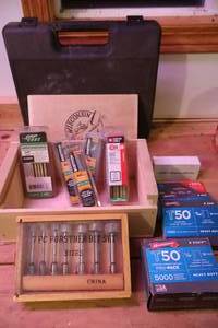 lot 94 image: Workbench Tools and Supplies Etc