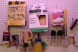 lot 92 image: Workbench Tools and Supplies Etc