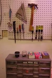 lot 90 image: Workbench Tools and Supplies Etc